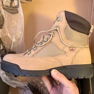 Timberland Tan and Black Outdoor Boots